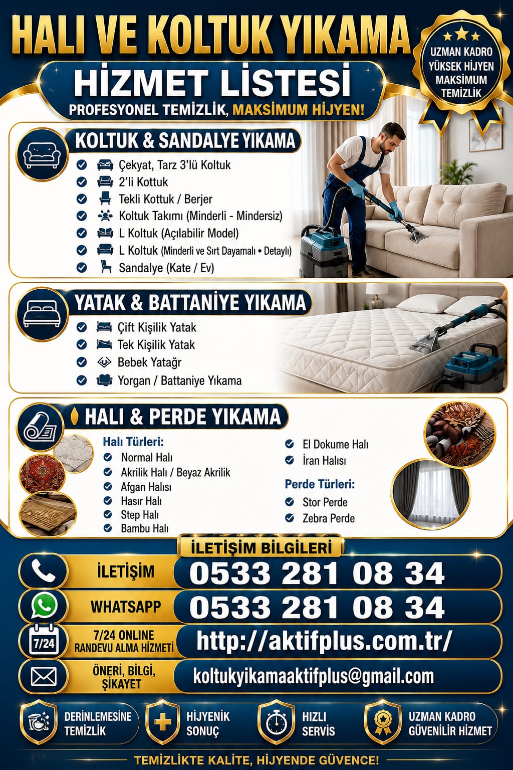 AktifPlus profesyonel temizlik hizmeti İstanbul Anadolu Yakası