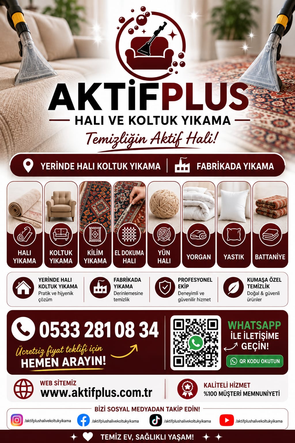 AktifPlus profesyonel temizlik hizmeti İstanbul Anadolu Yakası